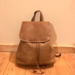 Vintage LLBean leather backpack